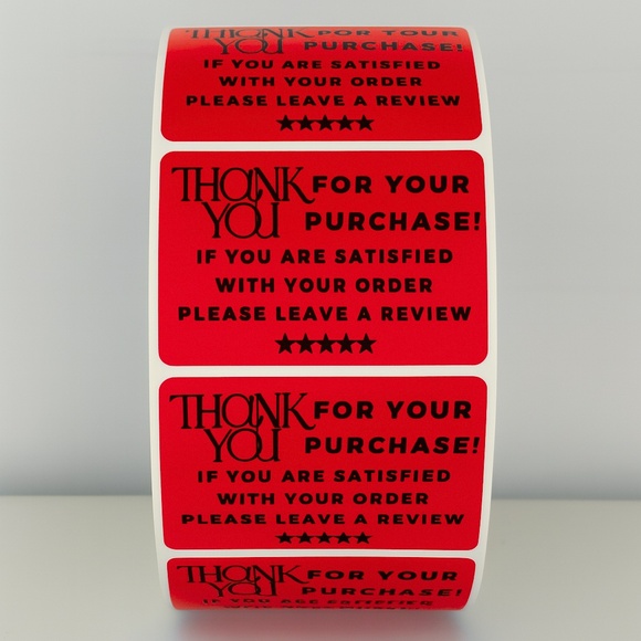 Thank You Stickers Please Leave a Review – Small Business Packaging Labels - Picture 7 of 11